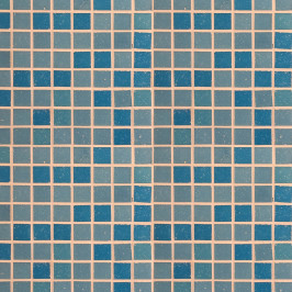 Mosaïque sur filet | 31.6x31.6 cm | Tilestone Design Quinto Mix/Bleu Mosaïque sur filet | 31.6x31.6 cm | Tilestone Design Quinto Mix/Bleu