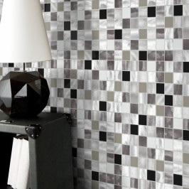 Mosaïque sur filet | 30x30 cm | Tilestone Tring Alu Mosaïque sur filet | 30x30 cm | Tilestone Tring Alu