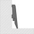 Plinthes stratifiées | 5.8x240 cm | Q-Click Westwood Grey 