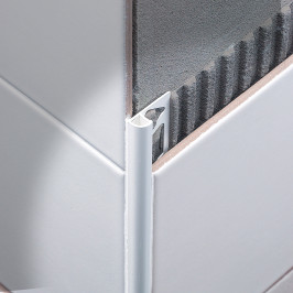 Profil | 0.8x270 cm | Alu Revêtement en poudre Blanc Pur, Rond