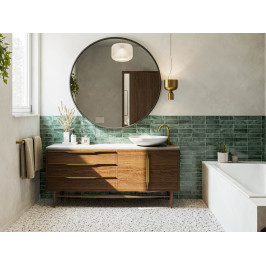 Carreaux muraux en céramique | 31.6x60 cm | Elemento Straight Green