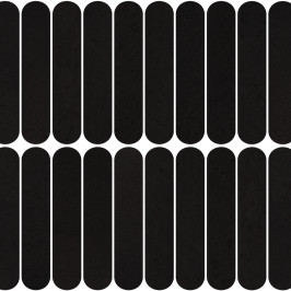 Carreaux muraux en céramique | 5x25 cm | Materia Curve Black