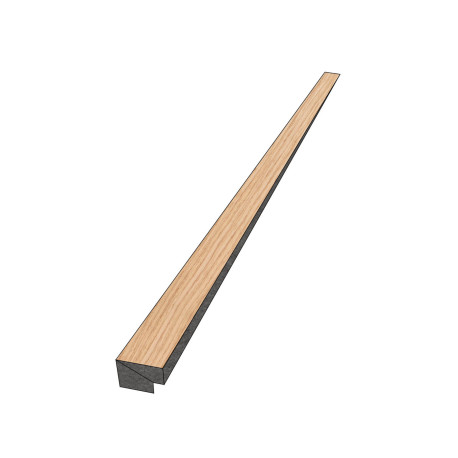 Profil | 2.7x270 cm | Acoustic wall panel Oak natural Profilé d'arrêt