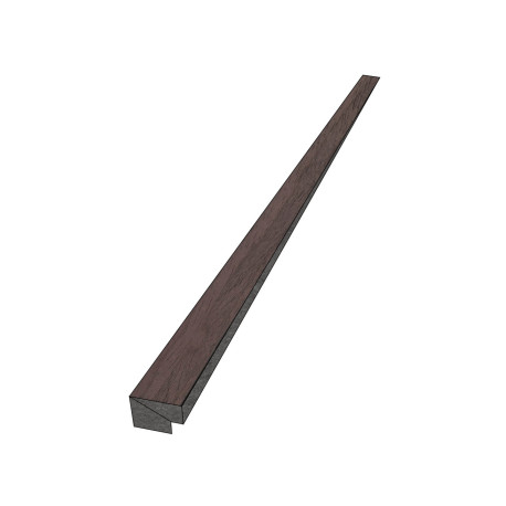 Profil | 2.7x270 cm | Acoustic wall panel Ebony Profilé d'arrêt