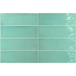 Carreaux muraux en céramique | 5x15 cm | Fango Aquamarine Gloss Carreaux muraux en céramique | 5x15 cm | Fango Aquamarine Gloss