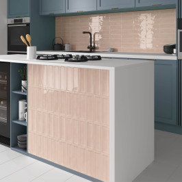 Carreaux muraux en céramique | 6.5x20 cm | Island Frame Peony Pink