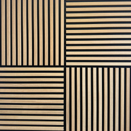 Panneau Acoustique | 55.3x55.3 cm | Panneau Acoustique Premium Chêne Naturel Small - 3 faces Panneau Acoustique | 55.3x55.3 cm | Panneau Acoustique Premium Chêne Naturel Small - 3 faces