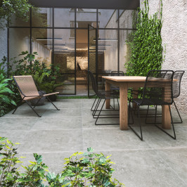 Carrelage extérieur en céramique | 60x60 cm | Tilestone Belgian Grey