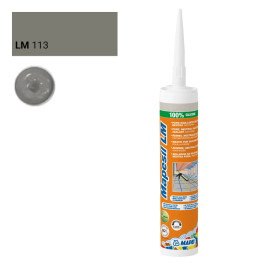 Kit silicone | 6x30 cm | Mapei Mapesil LM 113 Grey ciment