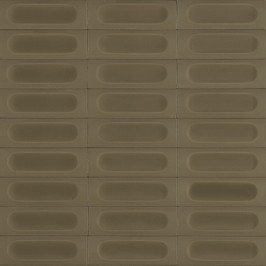 Carreaux muraux en céramique | 5x15 cm | vtwonen Chop Kaki 3D