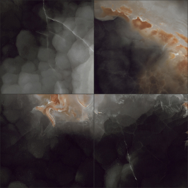 Carrelage poli en céramique | 60x60 cm | vtwonen Onyx Deep Dark