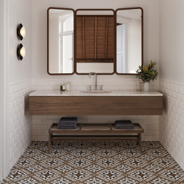 Carrelage en céramique sol et mur | 20x20 cm | Paul & Jane Pattern Sheffield