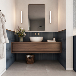 Carreaux muraux en céramique | 7.5x30 cm | Prisma Artisan Ocean