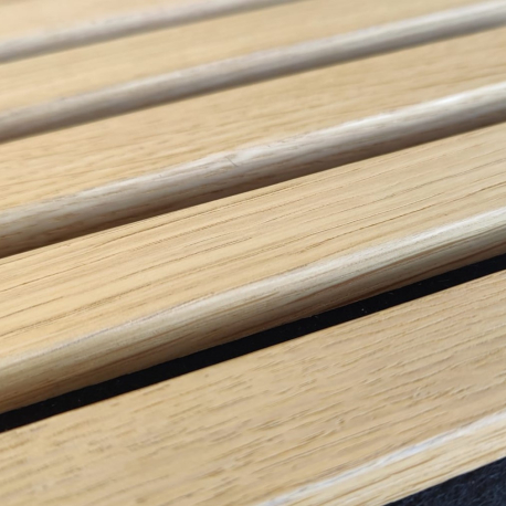 Panneau Acoustique | 52x270 cm | Panneau Acoustique Premium Chêne Naturel - 3 faces
