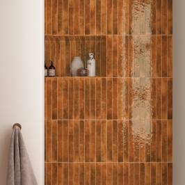 Carreaux muraux en céramique | 5x40 cm | Bali Ginger