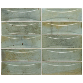 Carreaux muraux en céramique | 6.5x20 cm | Hanoi Celadon Arco