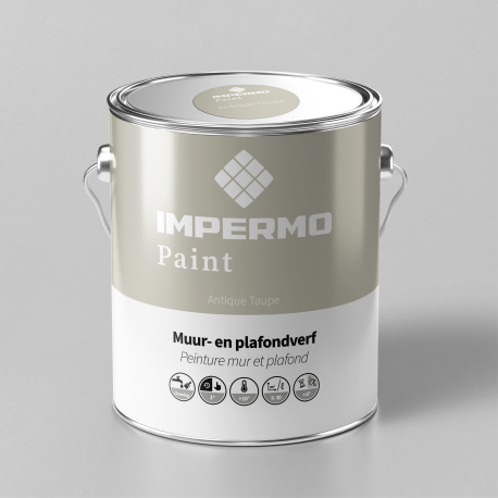 Peinture | 18x20 cm | Mur & Plafond - Impermo Paint - Antique Taupe