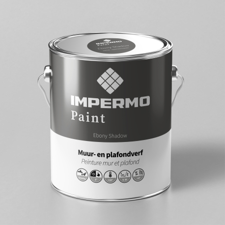 Peinture | 18x20 cm | Mur & Plafond - Impermo Paint - Ebony Shadow