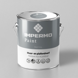 Peinture | 18x20 cm | Mur & Plafond - Impermo Paint - Steel Grey Peinture | 18x20 cm | Mur & Plafond - Impermo Paint - Steel Grey