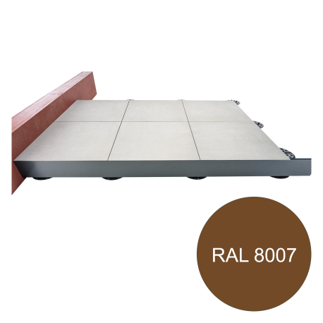 Profil | 20x240 cm | Profilé de finition terrasse H200mm Brun