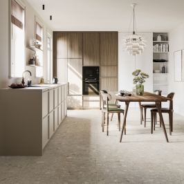 Carrelage en céramique sol et mur | 90x90 cm | Tilestone Vivata Ceppo Ivory