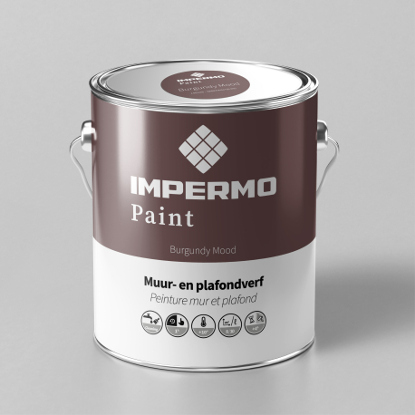 Peinture | 18x20 cm | Mur & Plafond - Impermo Paint - Burgundy Mood