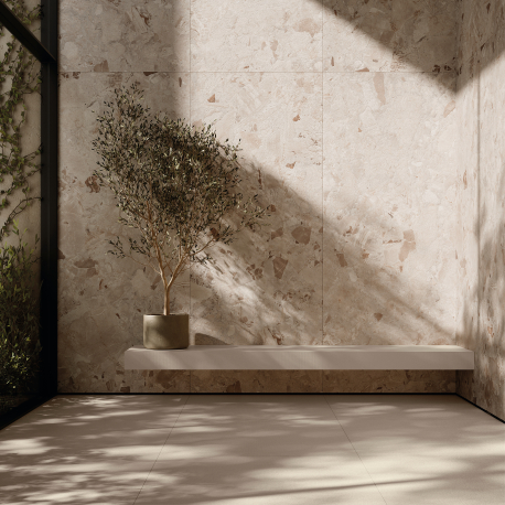 Carreaux muraux en céramique | 120x270 cm | Marmo Breccia Almond