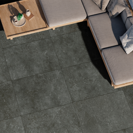 Carrelage extérieur en céramique | 90x60 cm | Tilestone Heritage Bluestone