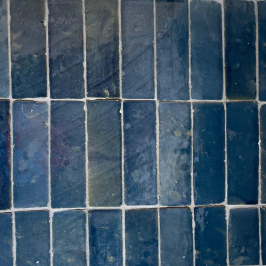 Zellige Marocain | 5x15 cm | Zellige Petrol Blue