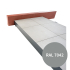 Profil | 18x240 cm | Profilé de finition terrasse H200mm Gris