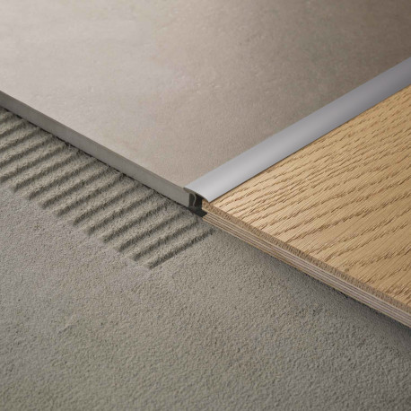 Profil | 1.4x270 cm | Profilé de transition Alu Argent Anodisé