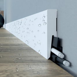 Plinthes en PVC | 5.8x240 cm | Plinthe - Résistante à l'eau - PVC Blanche Plinthes en PVC | 5.8x240 cm | Plinthe - Résistante à l'eau - PVC Blanche