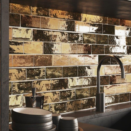 Carreaux muraux en céramique | 7.5x15 cm | Flanders Gold