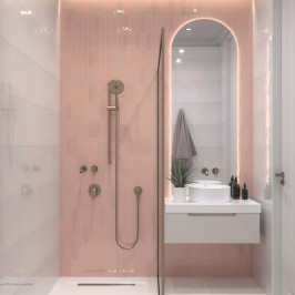 Carreaux muraux en céramique | 5.2x16 cm | DNA Safi Pink Carreaux muraux en céramique | 5.2x16 cm | DNA Safi Pink