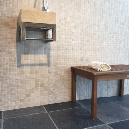 Mosaïque sur filet | 30.5x30.5 cm | Flanders Travertin Light Mosaïque sur filet | 30.5x30.5 cm | Flanders Travertin Light