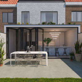 Carrelage extérieur en céramique | 80x80 cm | Tilestone Arc Smoke Carrelage extérieur en céramique | 80x80 cm | Tilestone Arc Smoke