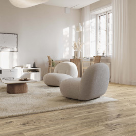 Parquet stratifié à clipser | 18.8x184.5 cm | Lammut Oak Beige Parquet stratifié à clipser | 18.8x184.5 cm | Lammut Oak Beige