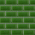 Carreaux muraux en céramique | 10x20 cm | Biseauté Green