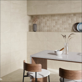 Carreaux muraux en céramique | 33.3x90 cm | Belvista Ivory