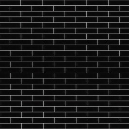 Carreaux muraux en céramique | 5x20 cm | Mundano Charcoal Glossy