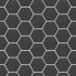 Carrelage en céramique sol et mur | 10.1x11.6 cm | Kromatika Black Hexagon