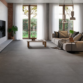 Carrelage en céramique sol et mur | 100x100 cm | Tilestone Beton Anthracite