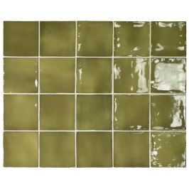 Carreaux muraux en céramique | 10x10 cm | Manacor Basil Green Carreaux muraux en céramique | 10x10 cm | Manacor Basil Green