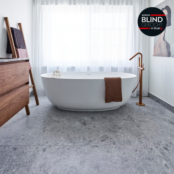 carrelages sol en céramique, carrelages sol, look de la pierre naturelle, gris medium, Impermo, moderne, & minimaliste